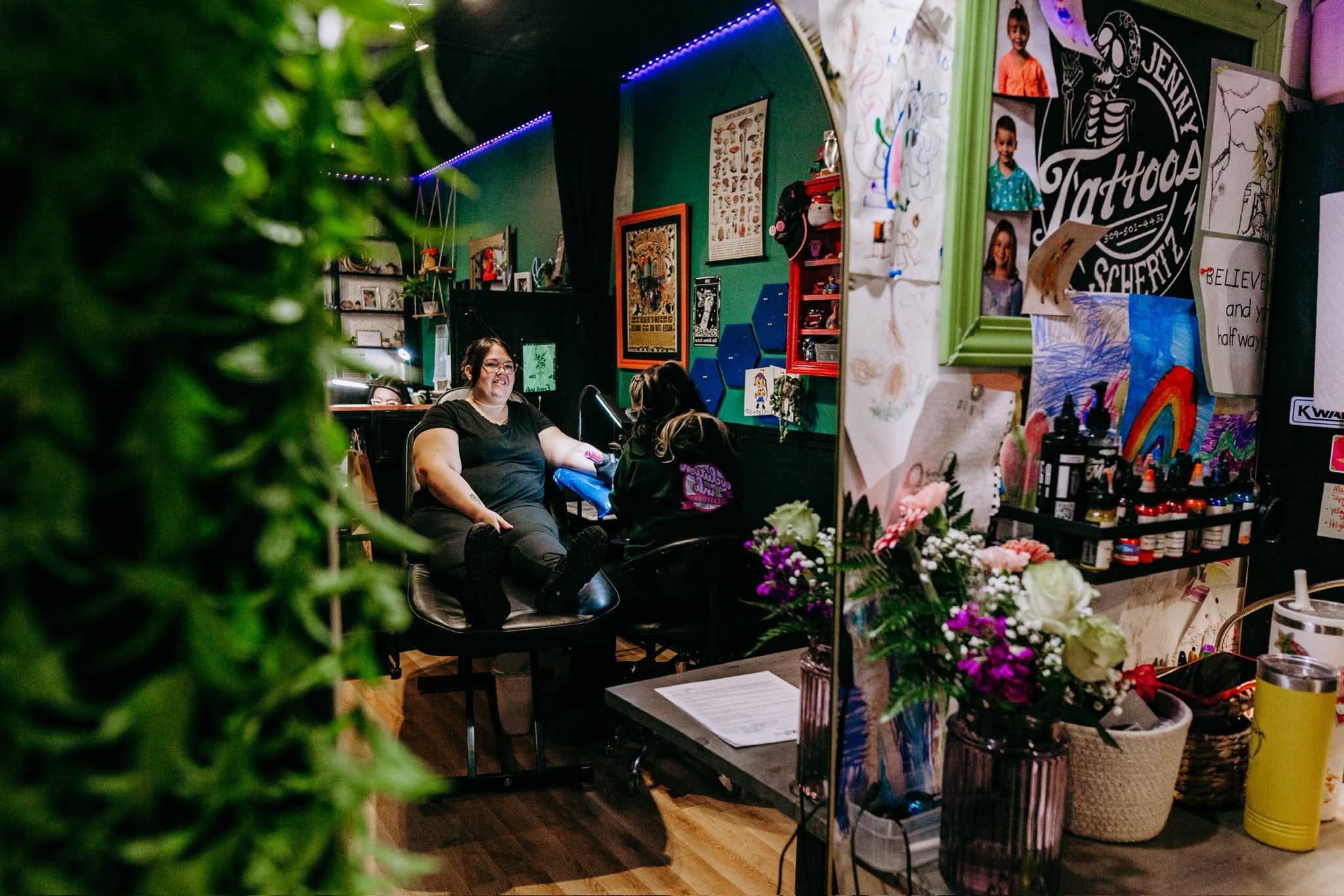 Lobby area at Evolution Ink Shop